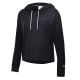 Champion Women's Suede Crop Hood Black