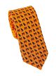 New Eagle Silk Tie Black