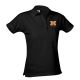 Girls Short Sleeve Pique Polo Black