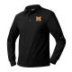 Unisex Long Sleeve Pique Polo Black