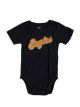 Wes&Willie Onesie Black